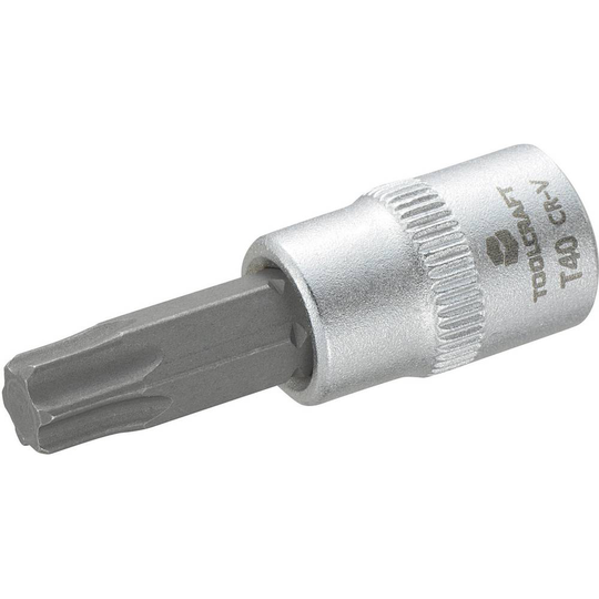 TOOLCRAFT T40 816276 T-Profil Hylsnyckel-bitsinsats T 40 1/4