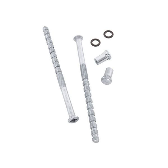 ASSA 356657110002 Handtagsskruv M5, 2-pack Förnicklad
