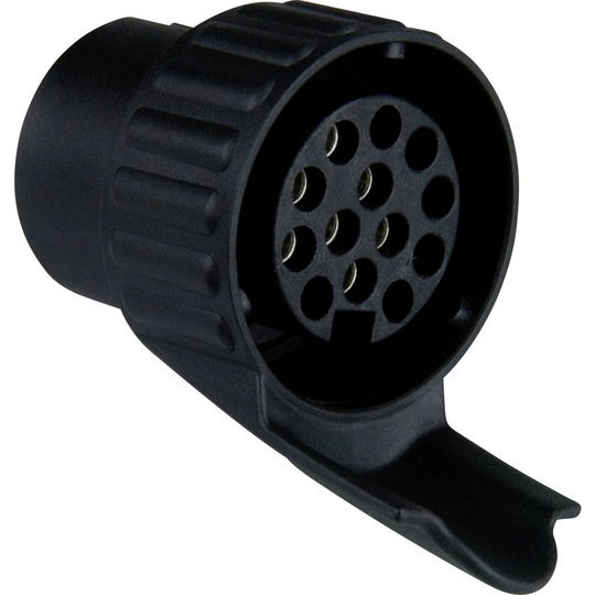 IWH 010212 Släpvagn adapter [Sockel 7-polig - Stiftkontakt 13-polig] Plast