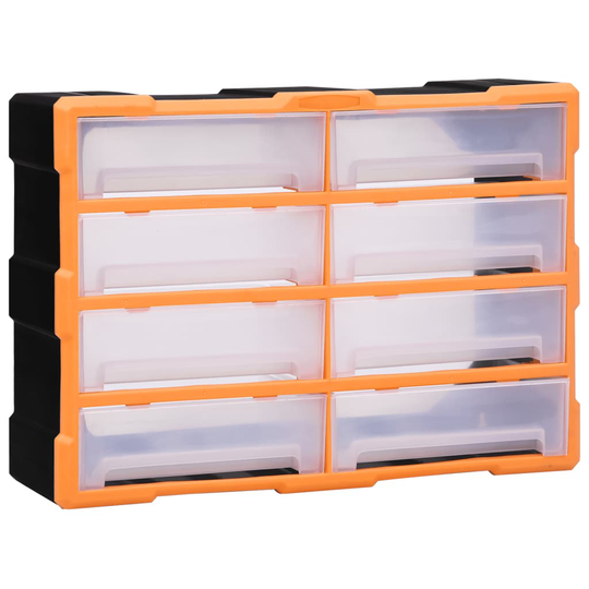 vidaXL Sortimentskåp med 8 stora lådor 52x16x37 cm