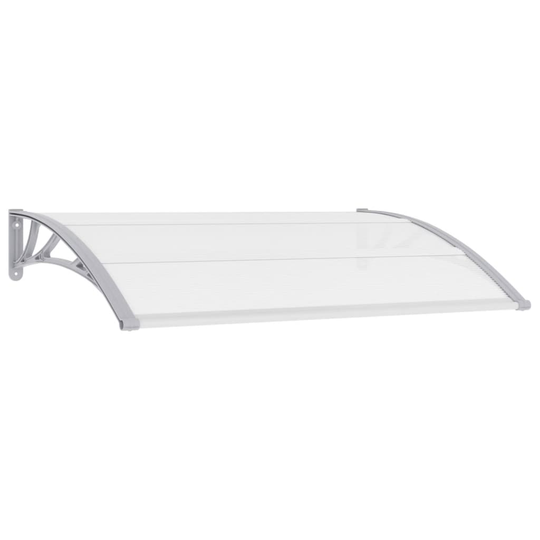 vidaXL Entrétak grå och transparent 150x80 cm PC