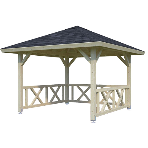 Paviljong Betty Takpapp, Obehandlad, 9,0 m²