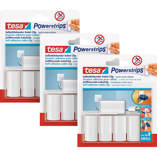 Krok Vit POWERSTRIPS® tesa Innehåll: 15 st