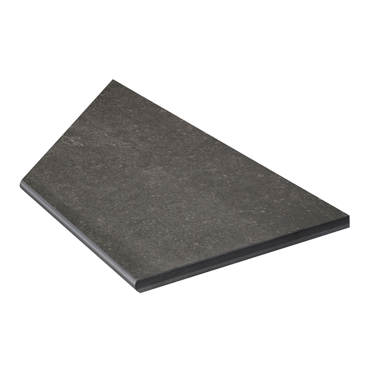Klinker Bricmate Z Limestone Anthracite Pool Inner Corner Right 30x60 cm