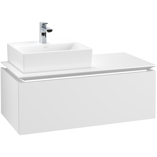 Tvättställsskåp Villeroy & Boch Legato Kompakt 1000 med 1 Låda för Ocentrerat Tvättställ