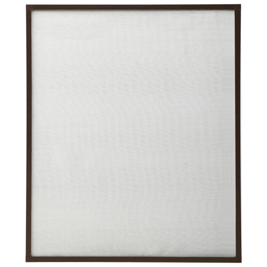 vidaXL Insektsnät för fönster brun 110x130 cm