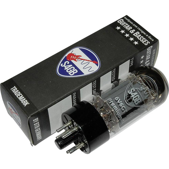 6V6GT S4GB Premium Elektronrör Utvalt för Gitarr & bas Ändpentod Antal poler: 8 Lampsockel: Oktal Innehåll 1 st