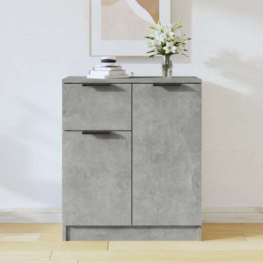 vidaXL Byrå betonggrå 60x30x70 cm konstruerat trä