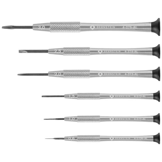 Bernstein Tools 4-360-E03 Skruvdragar-set för urmakare 6 delar