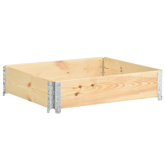 vidaXL Pallkrage 100x100 cm massiv furu