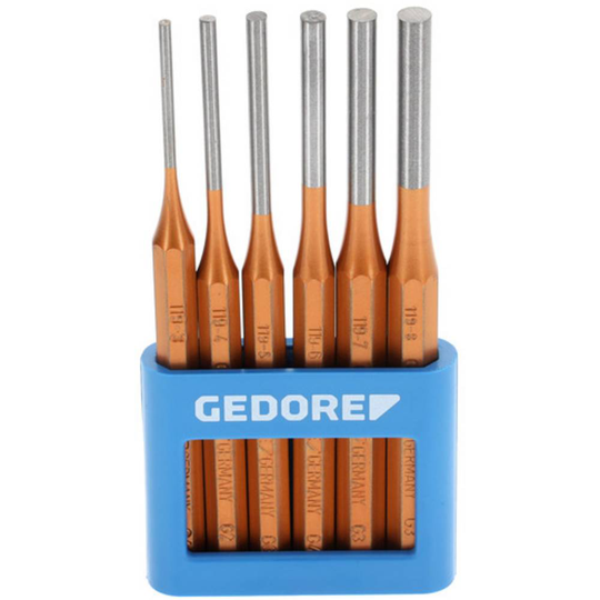 Gedore 6-delars körnare-set i PVC-hållare 8757670