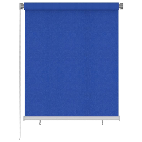 vidaXL Rullgardin utomhus 120x140 cm blå HDPE
