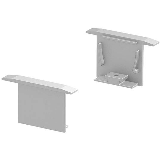 Ändlock Aluminium (L x B x H) 16 x 52 x 32 mm SLV GRAZIA 20 1000556