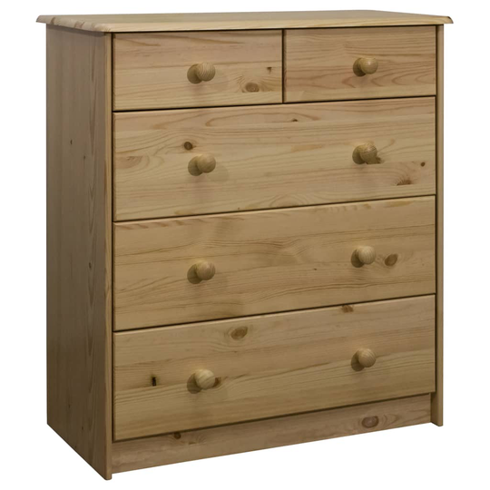 vidaXL Byrå 75x35x80,5 cm massiv furu