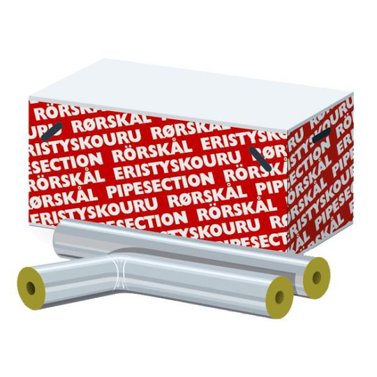 ROCKWOOL 238521 Rörskål 20 mm isolertjocklek, med tejp Ø: 15 mm