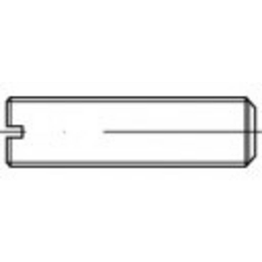 TOOLCRAFT TO-5448072 Gängstift M8 40 mm Mässing 100 st