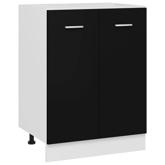 vidaXL Underskåp svart 60x46x81,5 cm spånskiva