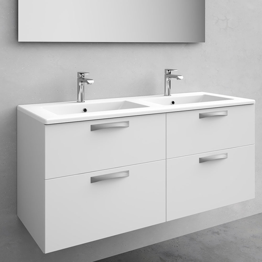 Kommod med tvättställ Noro City Vit Matt 1200 mm