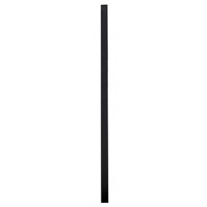 Stolpe till panel - Svart - 50 x 50 x 2000 mm