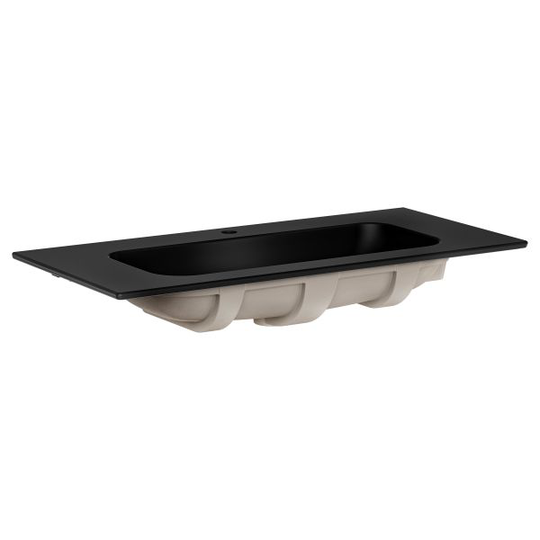 Gustavsberg Artic Tvättställ svart, 100cm, 1 st bl.hål