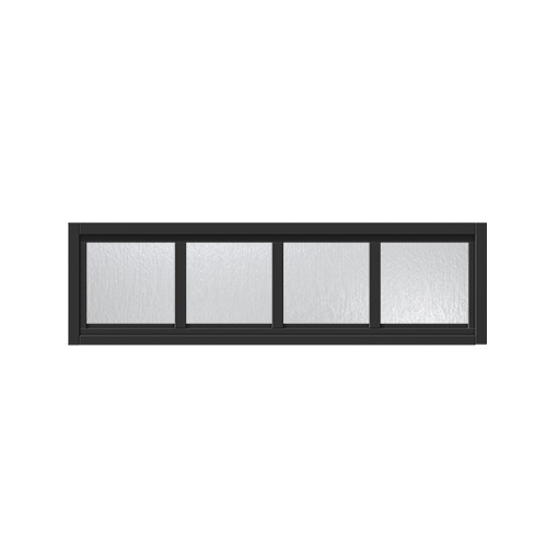 Överljus med spröjs Näs 13x4, Grafitsvart, Cotswoldglas