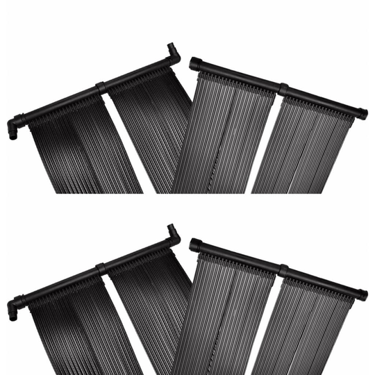 vidaXL Solfångare till pool 4 st 80x620 cm