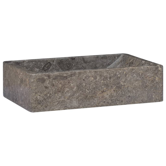 vidaXL Handfat grå 45x30x12 cm marmor