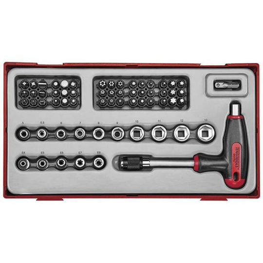 Teng Tools TTTHQ62 Bitsmejselsats 62 delar