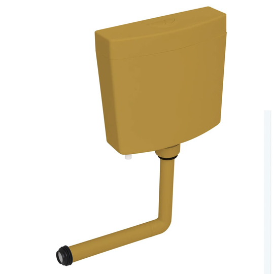 vidaXL Cistern till toalett 3/6 L curryfärg