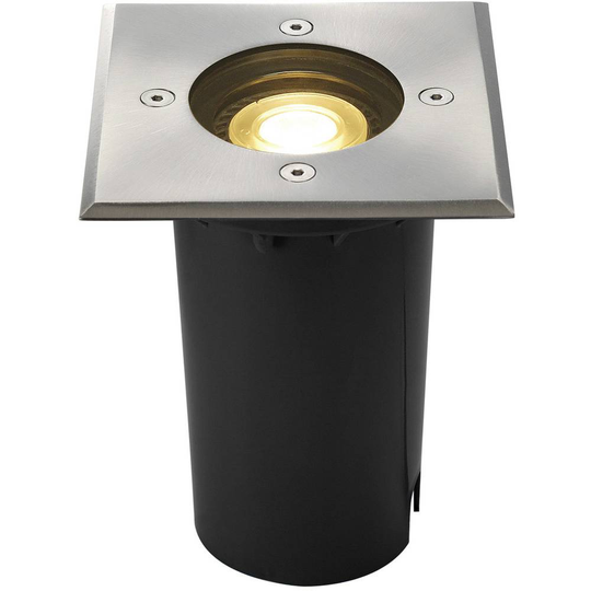 Utomhusbelysning inbyggnad GU10 LED 6 W SLV Solasto 227684 Rostfritt stål