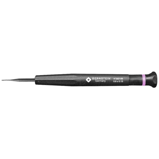 Spårskruvmejsel Bernstein Tools 4-380-06 Klingbredd: 0.6 mm Klinglängd: 17 mm