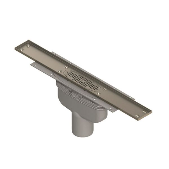 Purus Line 7114649 Golvbrunn bottenutlopp 75 x 800 mm