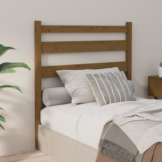 vidaXL Sänggavel honungsbrun 96x4x100 cm massiv furu