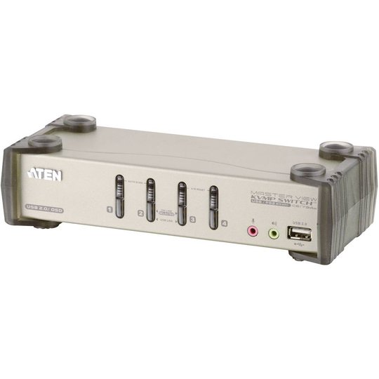 ATEN CS1734B-AT-G 4 Port KVM-switch VGA USB 2048 x 1536 Pixel