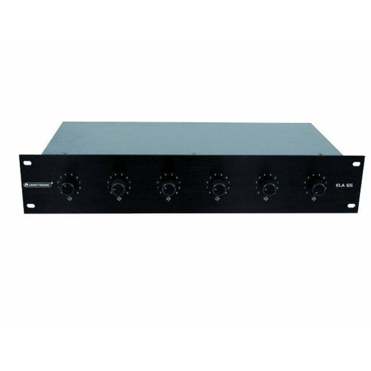 Omnitronic ELA 6S ELA-högtalarreglage Svart