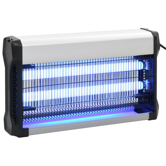 vidaXL Insektsdödare svart aluminium ABS 30 W