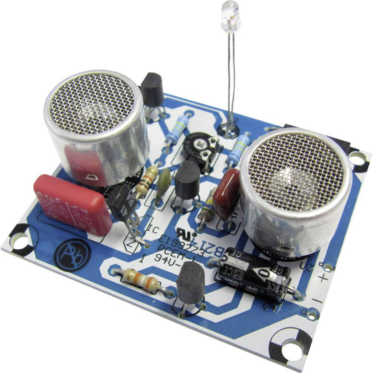 Ultraljud-avståndsvarnare Byggsats Kemo B214 9 V/DC, 12 V/DC