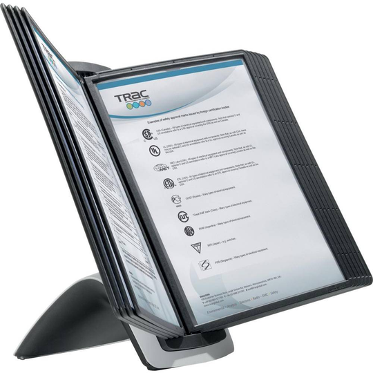 Durable Stativ för genomskinlig tavla SHERPA® STYLE TABLE 10 Svart DIN A4 Antal inkluderade skärmar 10