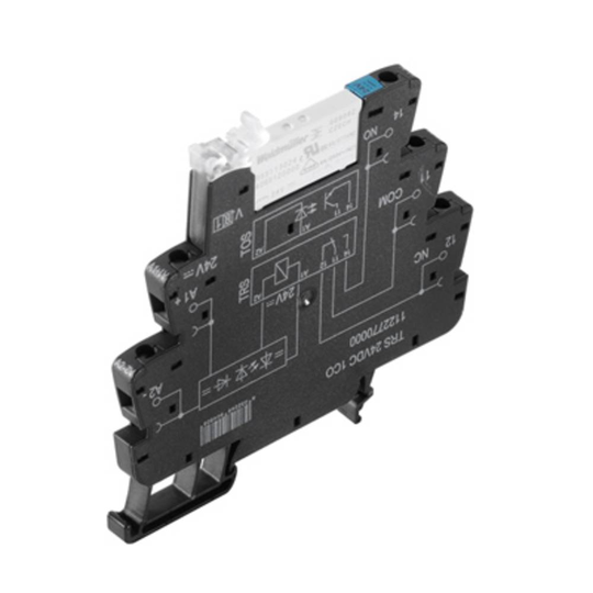 Koppar-relä 10 st 12 V/DC 6 A 1 switch Weidmüller TRS 12VDC 1CO