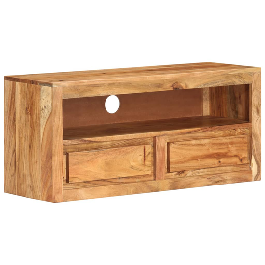 vidaXL Tv-bänk 88x30x40 cm massivt akaciaträ