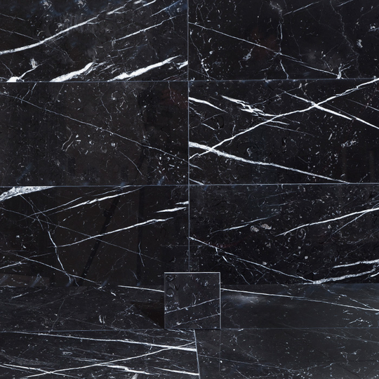 Marmor Arredo Nero Marquina Polerad 15x15 cm