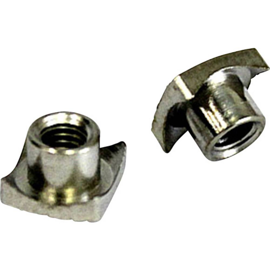 Modelcraft Aluminium Räfflad mutter M2.5 Set 10 st Silver