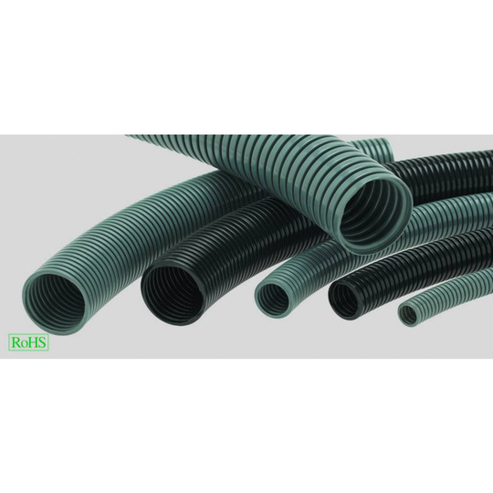 Helukabel 920401 HELUcond PA6-UL-B Korrugerat rör (value.1363853) Svart 27.50 mm 25 m