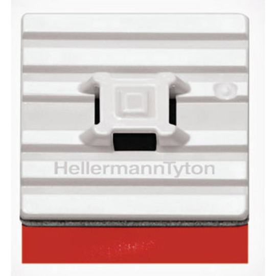 HellermannTyton 151-01528 FMB4APT-I-PA66HS-WH Monteringssockel självhäftande flexibel sockel, 4x på pappret Vit 1 st