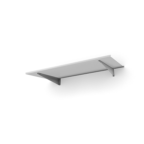 Entrétak Easy Collection - Flat Flat Silver, Flat Silver, Vit aluminium