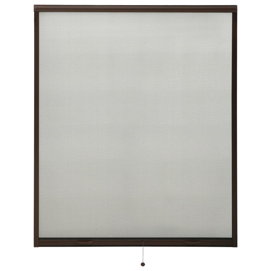 vidaXL Insektsnät för fönster brun 160x170 cm