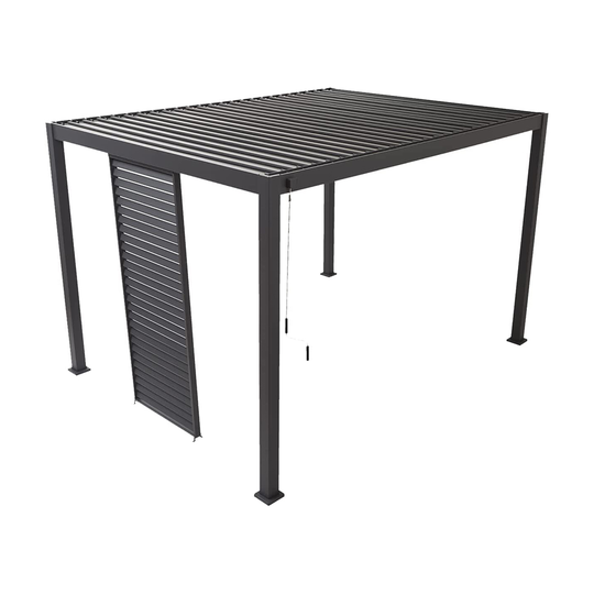 för Pergola Aluminium Skärm till 3-metersvägg, 93cm Antracit