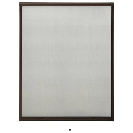 vidaXL Insektsnät för fönster brun 140x170 cm