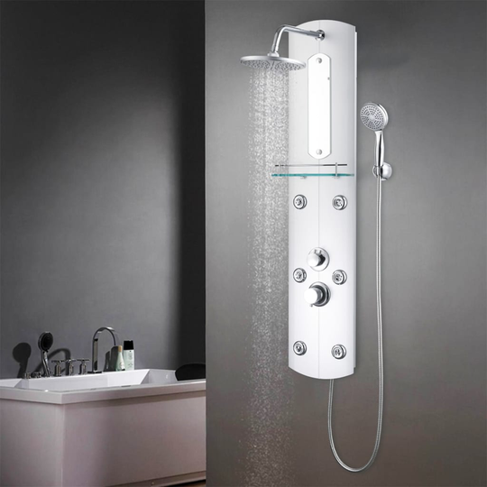 vidaXL Duschpanel 25x43x120 cm silver