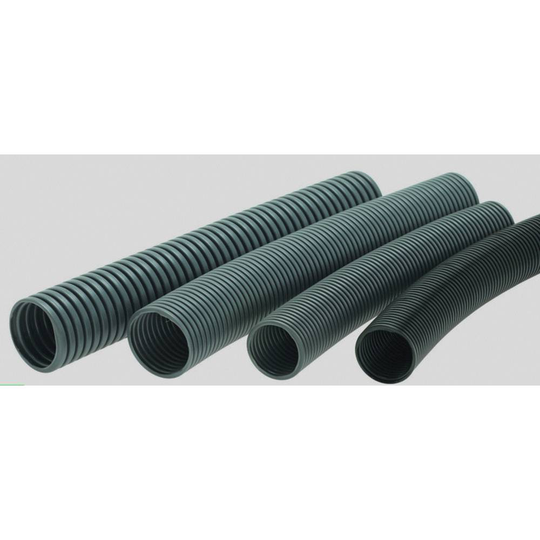Helukabel 93782 HELUcond PE-B Korrugerat rör (value.1363853) Grå 28.50 mm 25 m